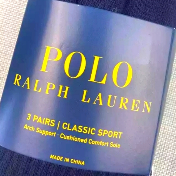 NWT Men's Ralph Lauren Polo Big Pony 3 Pairs Crew Socks - Picture 7 of 12